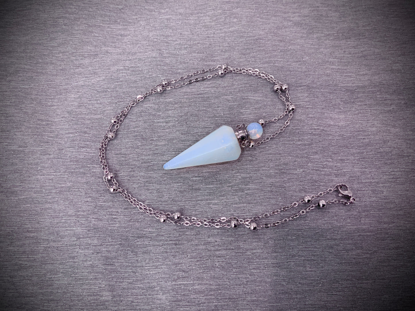 Crystal opal gemstone Hollow Stash Festival EDC Pendant faceted Bottle Necklace Secret Hidden Mini Spoon Ash essential Oil perfume Herbs Powder Sand Stones medicine Chakra Healing Spiritual Energy Higher Vibration Love Universe Law Attraction shimmer